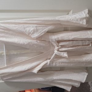 Fashion Nova cream color Romper size Xl